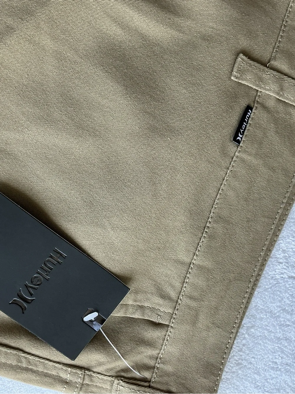 Hurley Men's Tan Flat Front Shorts